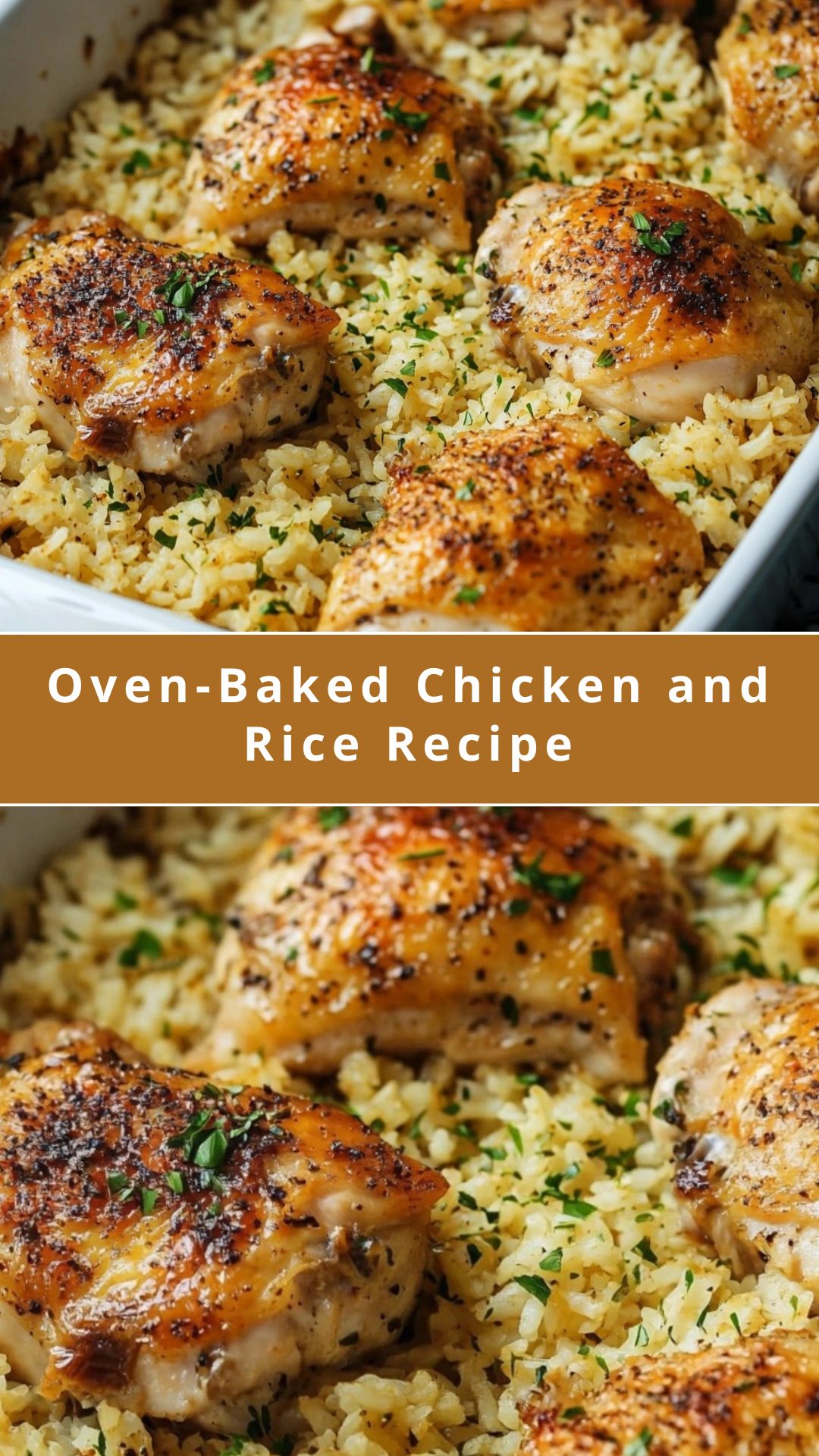 Quick Weeknight Win: Oven Baked Chicken & Rice, Minimal Cleanup